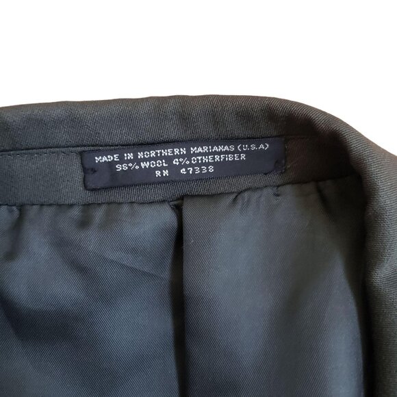 Tommy Hilfiger Double-Breasted Mens Wool Blazer Jacket Size 40R - Picture 3 of 3